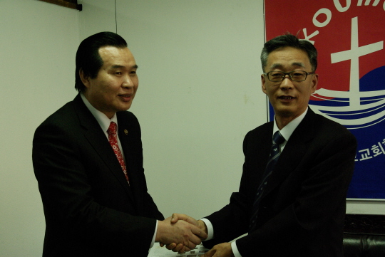 한기총 엄신형 회장 NCCK 방문