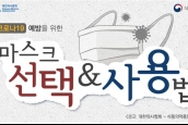 코로나 19 예방을 위한 마스크 선택 & 사용법 안내 